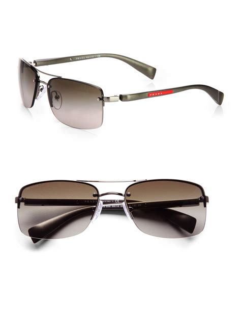 prada rectangular sunglasses mens|cost of prada sunglasses.